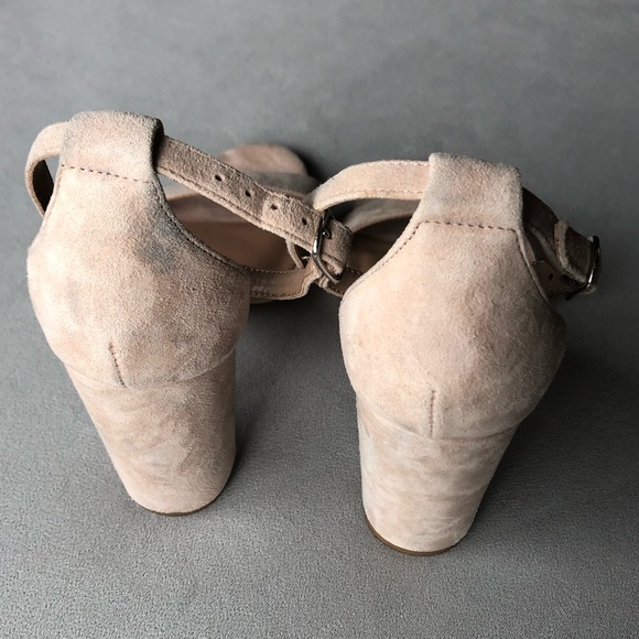 Steve Madden ~ Carrson ~ Block Heel Sandal ~ Ladies Size 8.5 ~ Blush Pink Suede - Picture 10 of 15